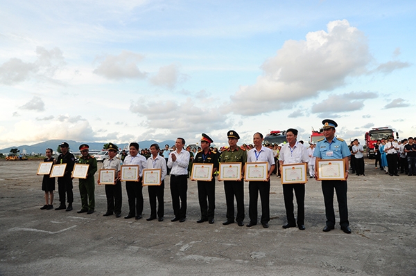 Diễn tập khẩn nguy sân bay 2017 tại Cảng Hàng không quốc tế Đà Nẵng
