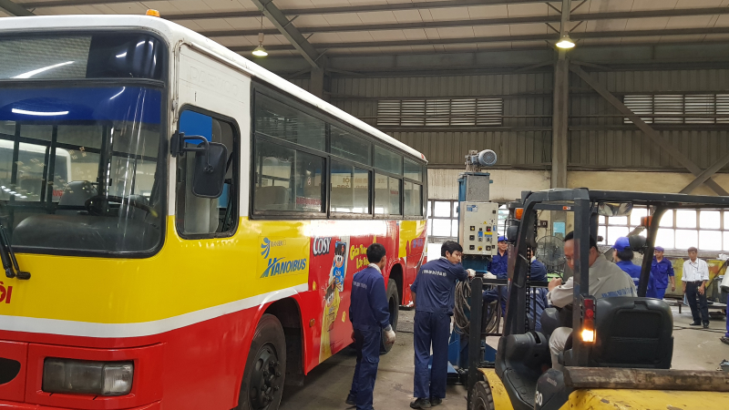 Transerco tổ chức Hội thi Bảo dưỡng định kỳ cấp 2 xe buýt
