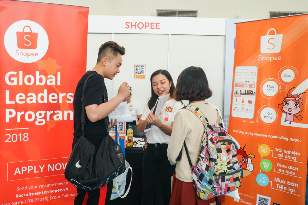Gian hàng tuyển dụng của Shopee