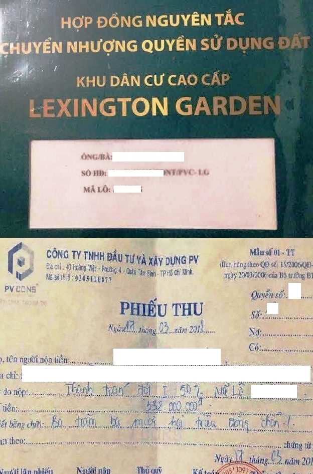 Từ tháng 3/2018, dự án Lexington Garden đã tiến hành thực hiện ký kết “Hợp đồng nguyên tắc chuyển nhượng quyền sử dụng đất” và thu tiền của khách hàng.