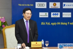Phó Thủ tướng Phạm Bình Minh gặp mặt các doanh nghiệp tài trợ WEF ASEAN 2018