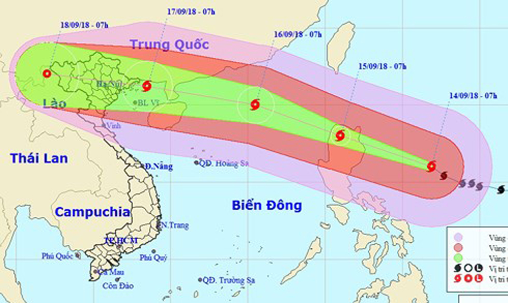 Chủ tịch UBND TP Hà Nội ra công điện khẩn ứng phó siêu bão Mangkhut