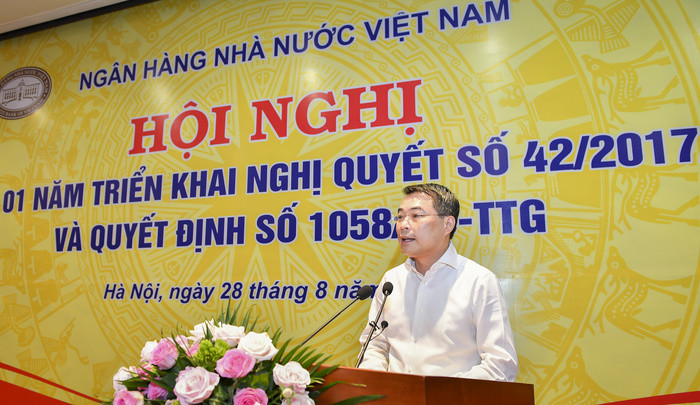 Thống đốc NHNN Lê Minh Hưng phát biểu tại Hội nghị