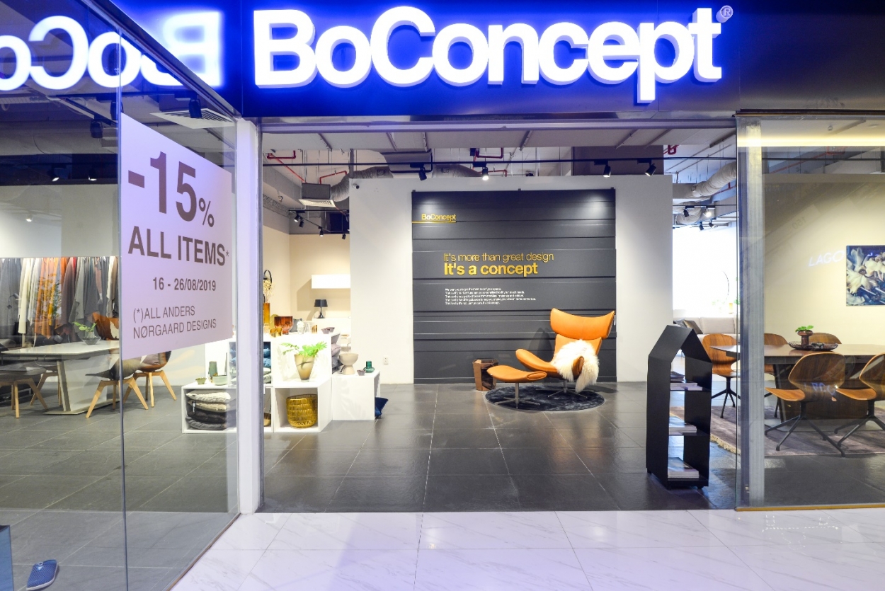 BoConcept thương hiệu nội thất Đan Mạch với hơn 310 showroom trên thế giới