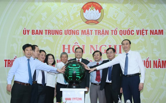 Khai trương hệ thống hội nghị trực tuyến toàn quốc của MTTQ Việt Nam