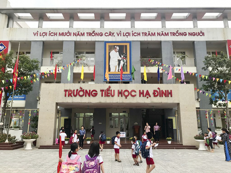 Hoạt động giáo dục tại trường Tiểu học Hạ Đình vẫn diễn ra bình thường