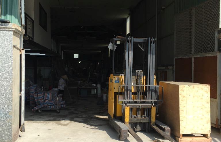 Bên trong nhà xưởng của Trung tâm huấn luyện Thể thao Quốc Gia Hà Nội