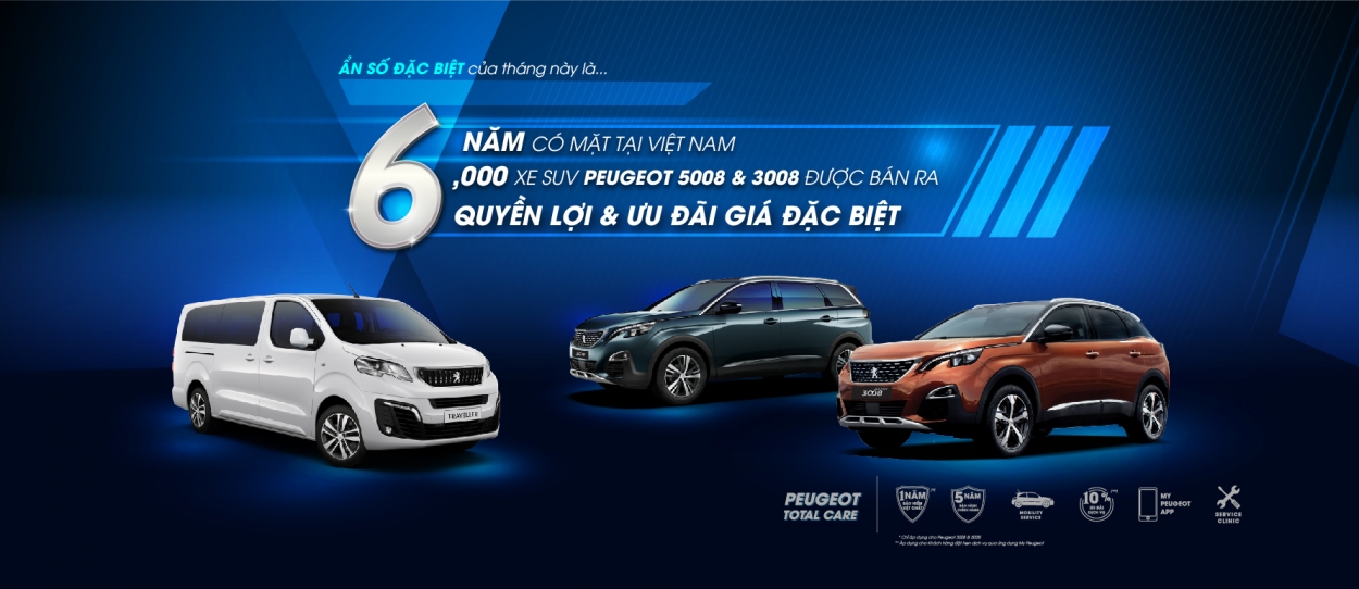 Peugeot ưu đãi giá lên đến 50 triệu đồng và nhiều quyền lợi hấp dẫn khác