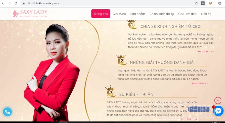 Trang web giới thiệu