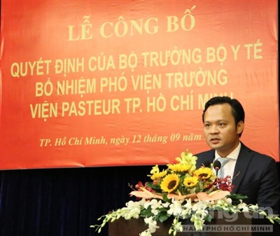 Con trai Bộ trưởng Y tế làm Phó Viện trưởng Viện Pasteur TP Hồ Chí Minh