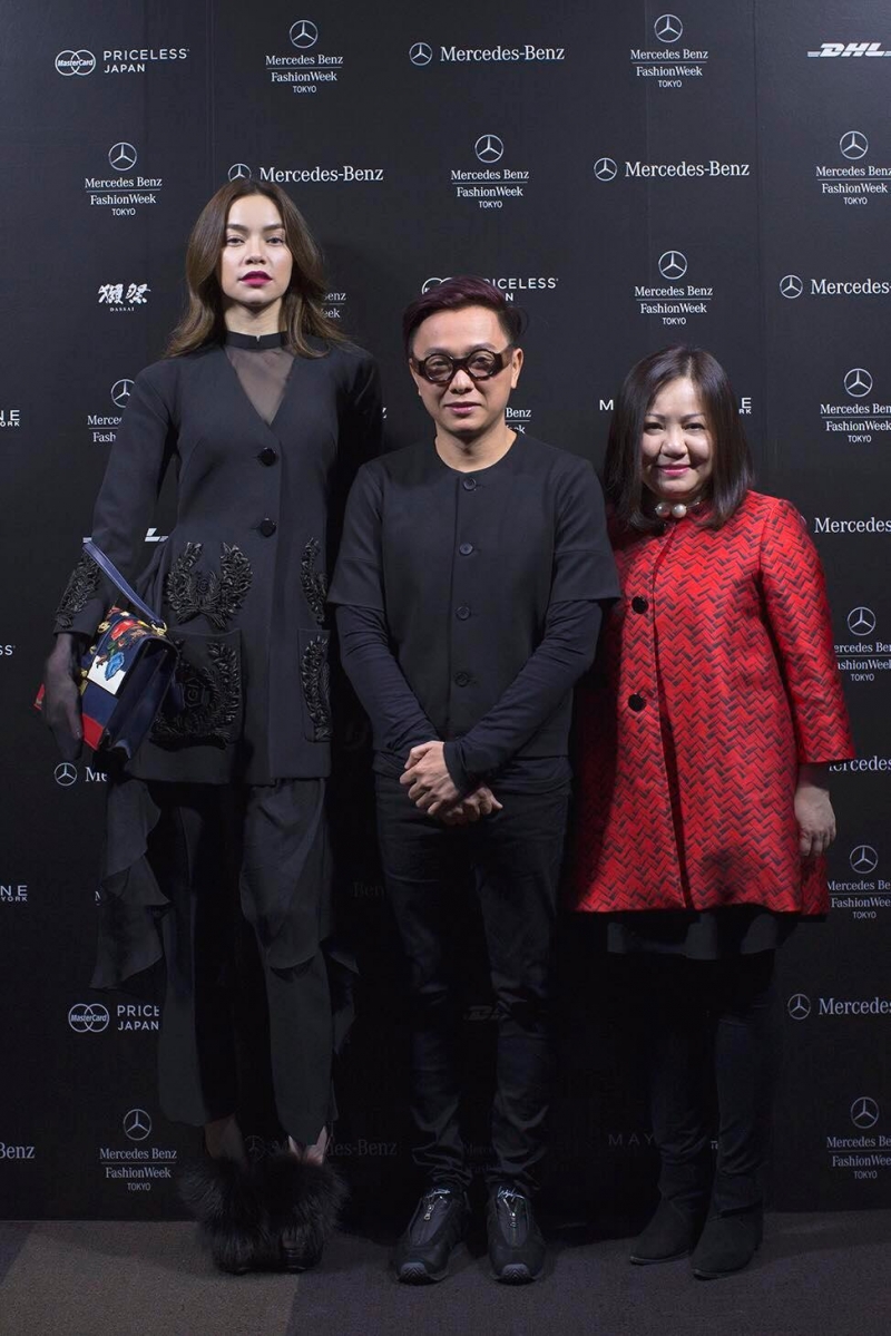 Bà Trang Lê cùng NTK Công Trí tại Tokyo Fashion Week