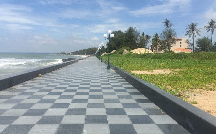 Mặt tiền phía biển của dự án Khu đô thị du lịch biển Phan Thiết (Bình Thuận)