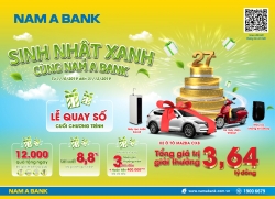 Cơ hội rước xe sang mừng sinh nhật Nam A Bank