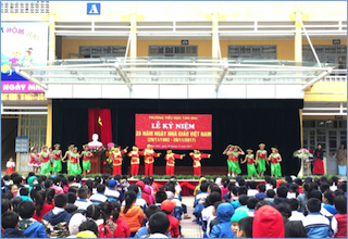 Sôi nổi Lễ kỉ niệm ngày Nhà giáo Việt Nam tại trường tiểu học Tân Mai