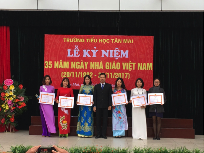 Sôi nổi Lễ kỉ niệm ngày Nhà giáo Việt Nam tại trường tiểu học Tân Mai