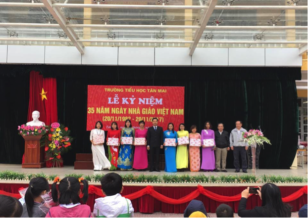 Sôi nổi Lễ kỉ niệm ngày Nhà giáo Việt Nam tại trường tiểu học Tân Mai