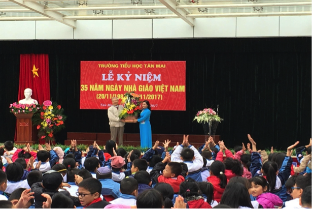 Sôi nổi Lễ kỉ niệm ngày Nhà giáo Việt Nam tại trường tiểu học Tân Mai