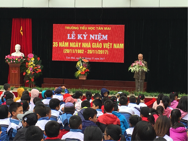 Sôi nổi Lễ kỉ niệm ngày Nhà giáo Việt Nam tại trường tiểu học Tân Mai