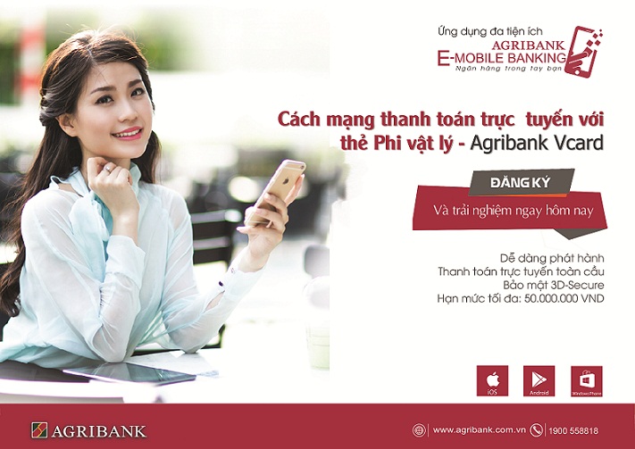 Cách mạng thanh toán trực tuyến với thẻ Phi vật lý - Agribank Vcard