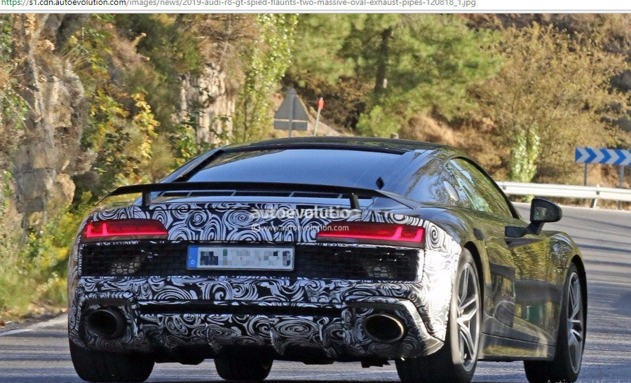 Bắt gặp Audi R8 GT 2019 với ống xả hình oval cỡ lớn