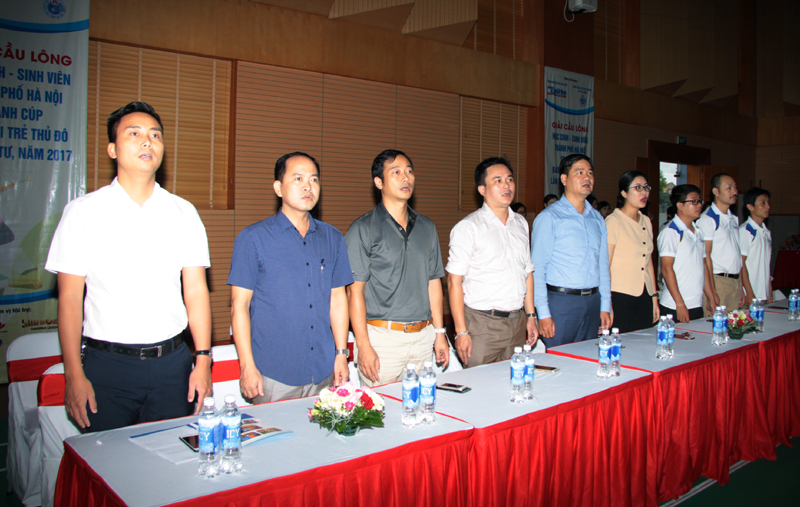 Tưng bừng khai mạc Giải cầu lông HSSV tranh cúp Báo Tuổi trẻ Thủ đô lần thứ IV
