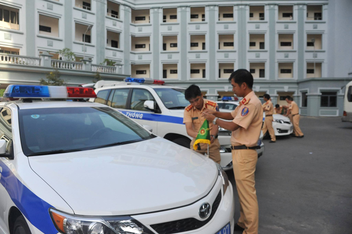 100 chiến sĩ CSGT Hà Nội vào Đà Nẵng phục vụ Hội nghị APEC