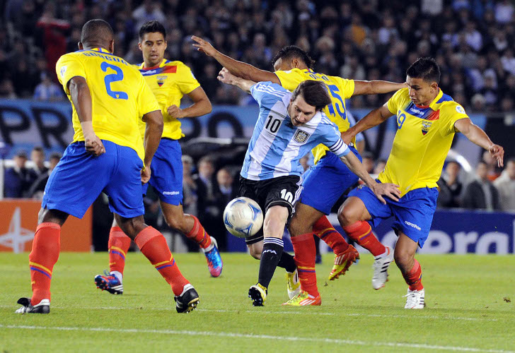 06h30 ngày 11/10, sân Olimpico Atahualpa, vòng loại World Cup 2018 khu vực Nam Mỹ: Ecuador - Argentina