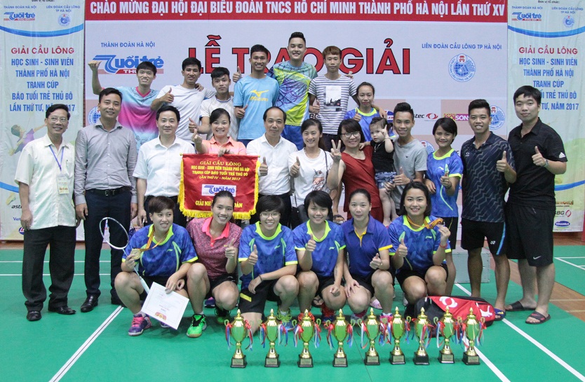 Giải Cầu lông HS-SV TP Hà Nội tranh cúp báo Tuổi trẻ Thủ đô lần thứ IV: Sôi nổi, kịch tính, lan tỏa đam mê