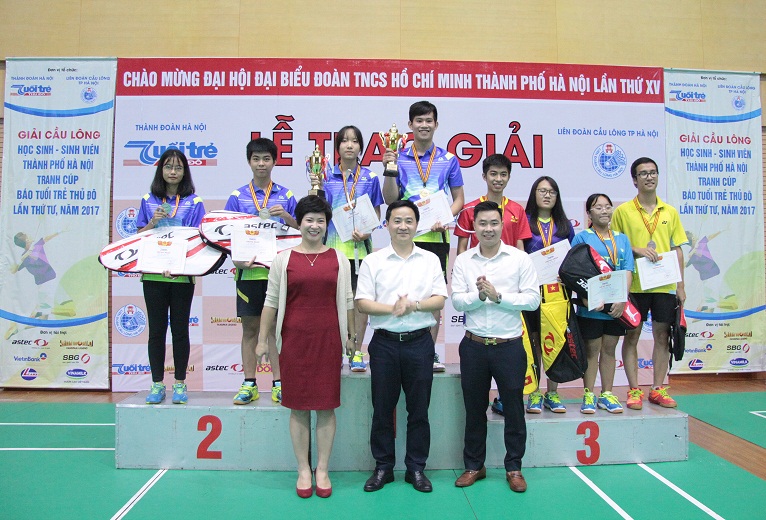 Giải Cầu lông HS-SV TP Hà Nội tranh cúp báo Tuổi trẻ Thủ đô lần thứ IV: Sôi nổi, kịch tính, lan tỏa đam mê