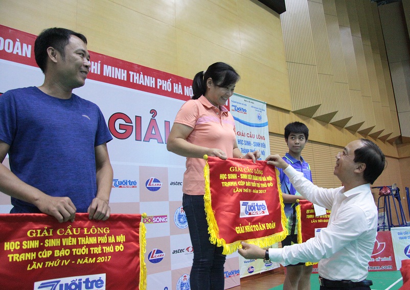 Giải Cầu lông HS-SV TP Hà Nội tranh cúp báo Tuổi trẻ Thủ đô lần thứ IV: Sôi nổi, kịch tính, lan tỏa đam mê