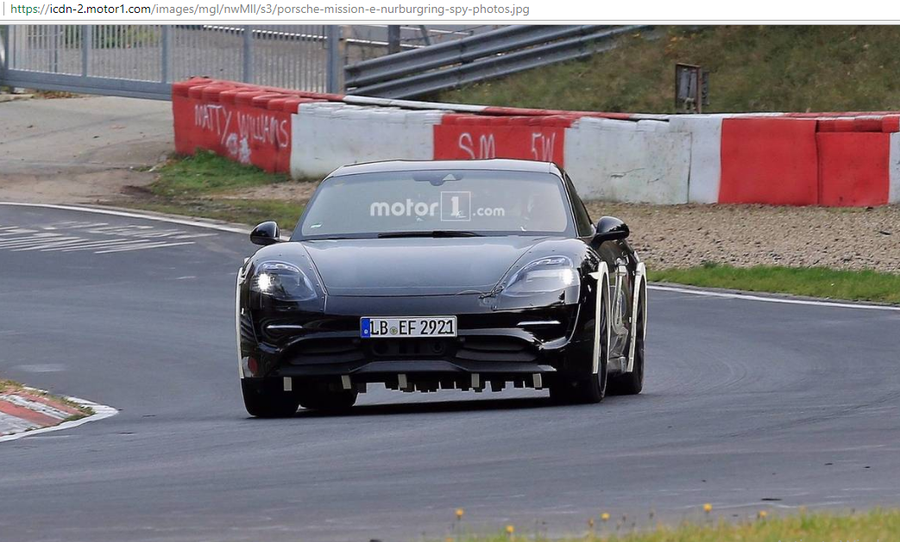 Porsche Mission E tiền sản xuất được thử nghiệm trên cung đường Nurburgring