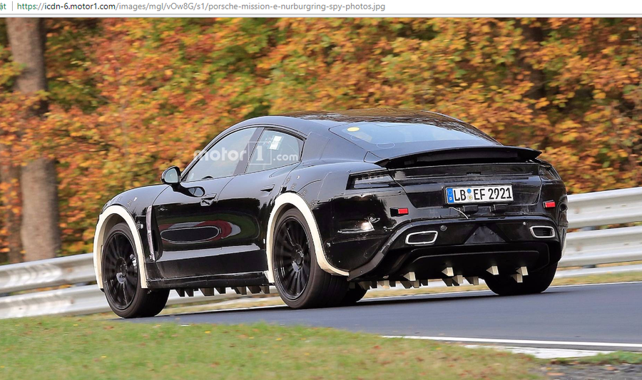 Porsche Mission E tiền sản xuất được thử nghiệm trên cung đường Nurburgring