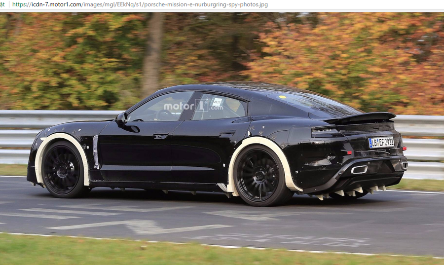 Porsche Mission E tiền sản xuất được thử nghiệm trên cung đường Nurburgring