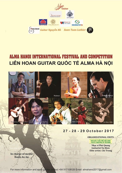 Liên hoan guitar cổ điển quốc tế đầu tiên sắp diễn ra tại Hà Nội