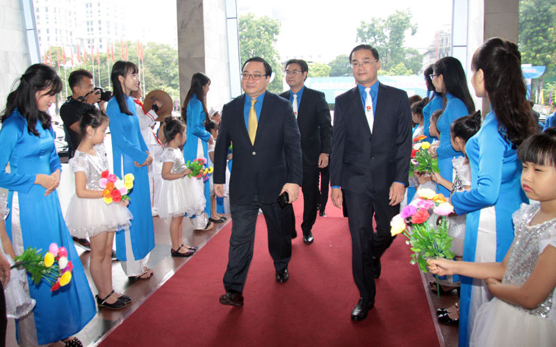 [Chùm ảnh] Đại hội đại biểu Đoàn TN Hà Nội lần thứ XV vinh dự đón tiếp các vị lãnh đạo Trung ương, thành phố