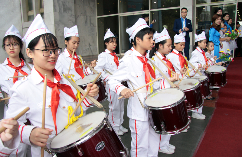 [Chùm ảnh] Đại hội đại biểu Đoàn TN Hà Nội lần thứ XV vinh dự đón tiếp các vị lãnh đạo Trung ương, thành phố