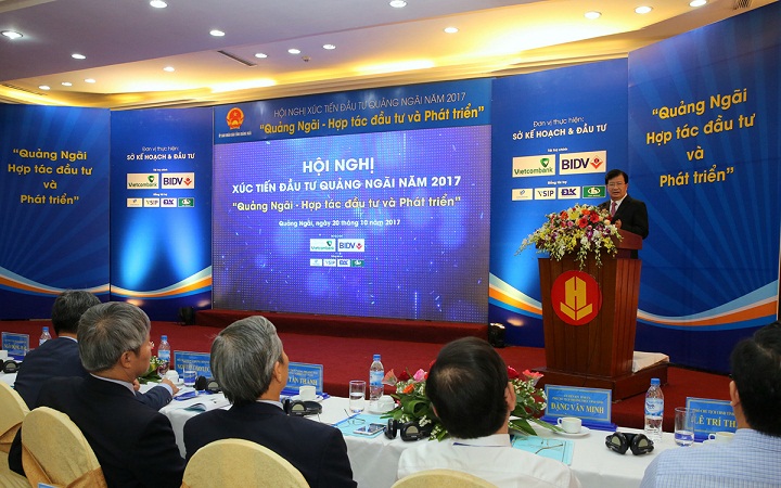 Phó Thủ tướng Trịnh Đình Dũng dự Hội nghị xúc tiến đầu tư Quảng Ngãi
