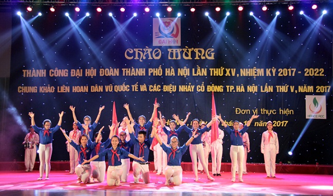 [Chùm ảnh] Hân hoan chào mừng thành công Đại hội Đoàn Thành phố Hà Nội lần thứ XV nhiệm kỳ 2017- 2022