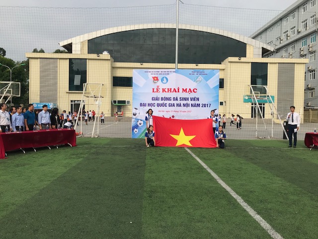 18 đội tuyển tham dự giải bóng đá sinh viên ĐHQGHN