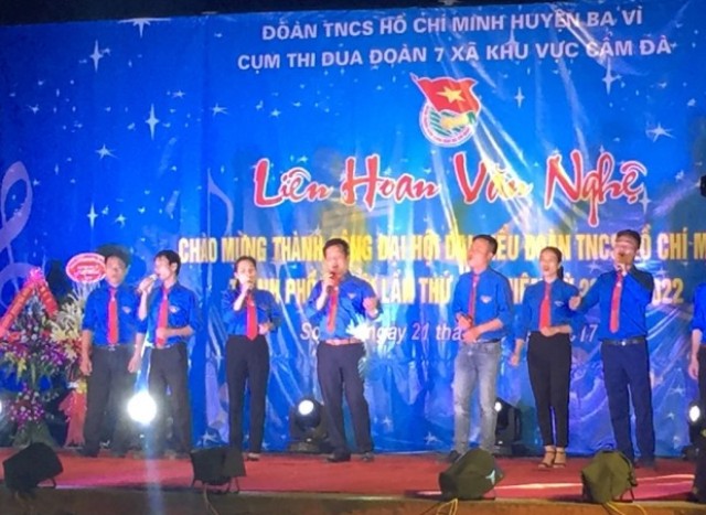 Tuổi trẻ Ba Vì liên hoan văn nghệ chào mừng thành công Đại hội Đoàn thành phố Hà Nội