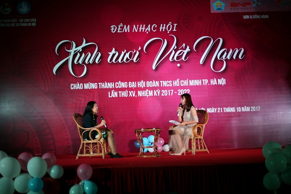Tuổi trẻ Đại học Sư phạm Hà Nội chào mừng thành công Đại hội Đoàn thành phố