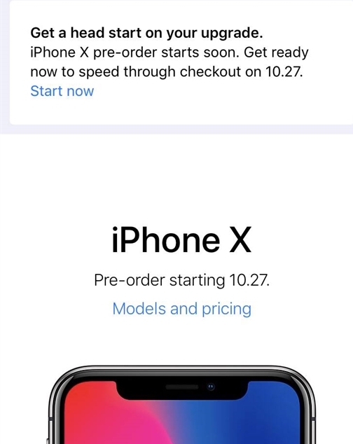 iPhone X đã cho đặt mua trước