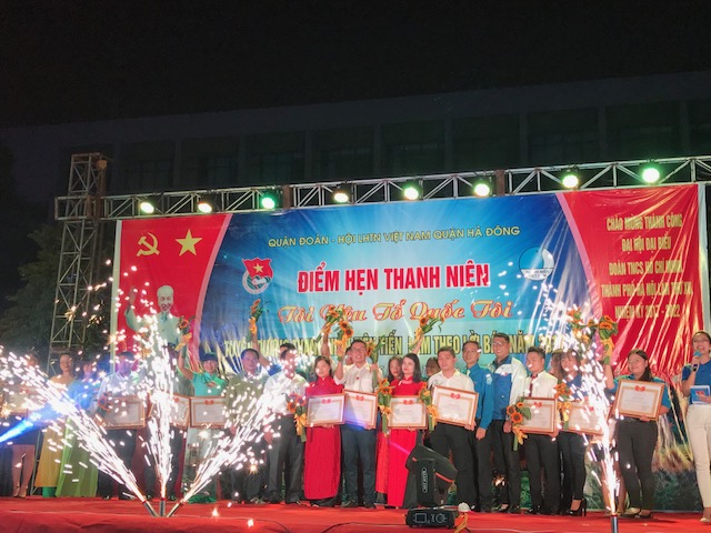 Điểm hẹn thanh niên chào mừng thành công Đại hội Đoàn thành phố lần thứ XV