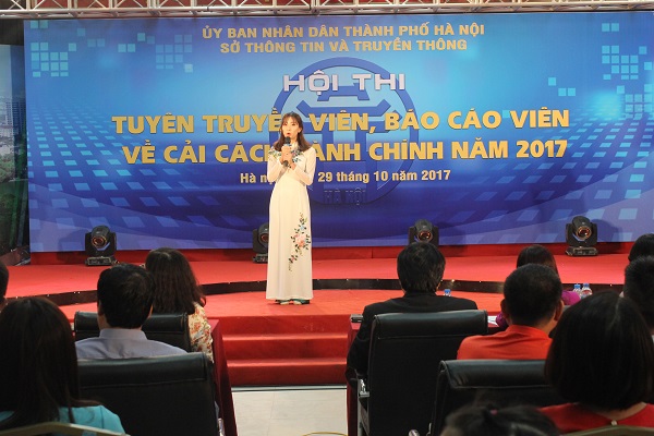 Quận Hoàn Kiếm giành giải Nhất Hội thi tuyên truyền viên, báo cáo viên về Cải cách hành chính