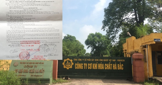 Bắc Giang: Công ty cơ khí hoá chất Hà Bắc “hành xử" thiếu cả lý lẫn tình