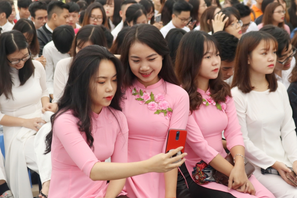 Sinh viên trường Đại học Thủ đô Hà Nội háo hức đón chào năm học mới 2018 - 2019