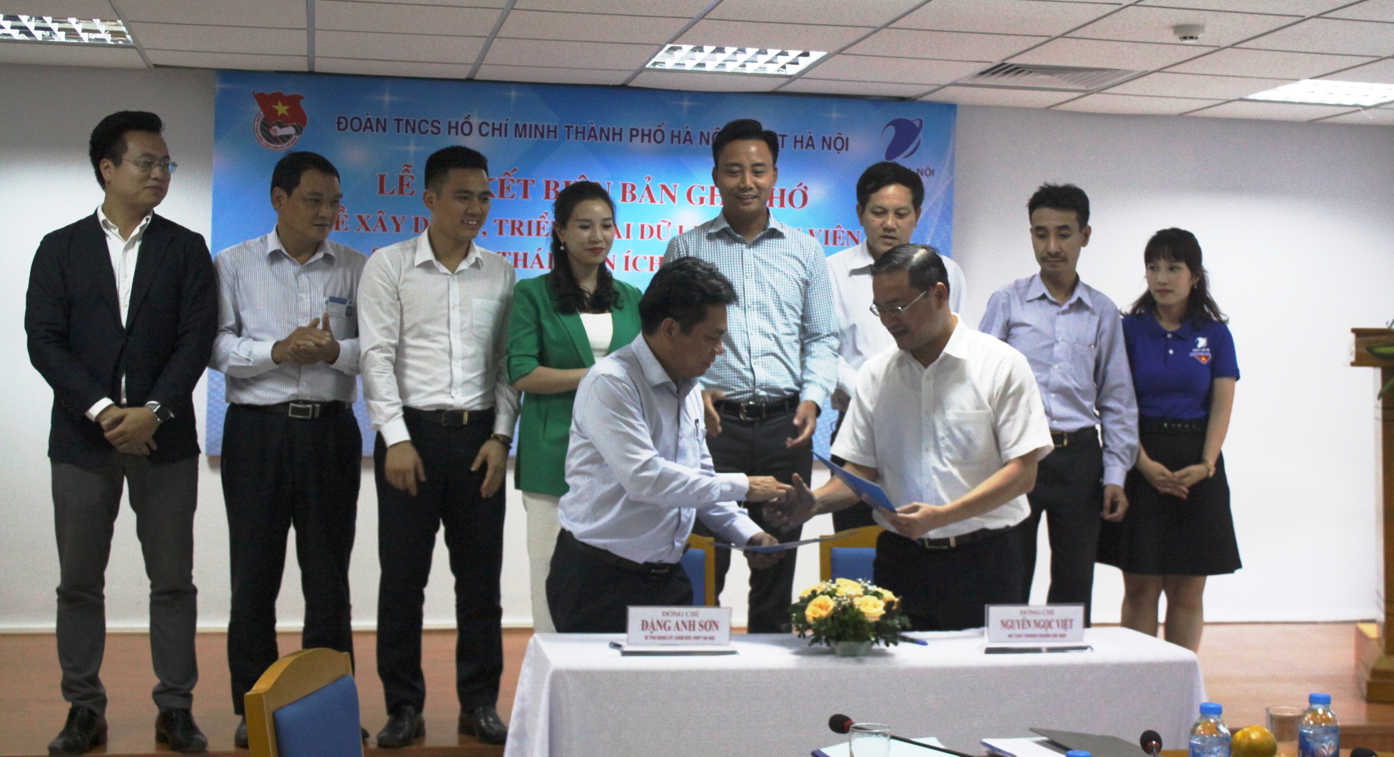 Thành đoàn và VNPT Hà Nội ký kết biên bản ghi nhớ hợp tác
