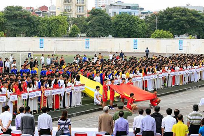 Lễ khai mạc Giải bóng đá học sinh THPT Hà Nội - Báo An ninh Thủ đô lần thứ 18