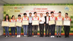 Nam A Bank thưởng 20.000USD cho đội tuyển cờ vua Việt Nam tại Olympiad 2018