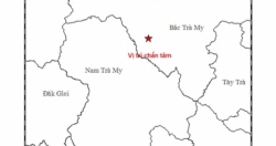 Quảng Nam: Liên tiếp nhiều trận động đất trên 2,6 độ richter xảy ra tại Bắc Trà My